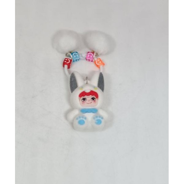 Брелок Вакуку Wakuku фігурка іграшка для ключів, рюкзака, сумки білий 5 см