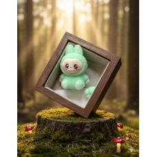 Фігурка Лабубу Labubu The Monsters монстр іграшка дитяча пухнаста зелена 4 см