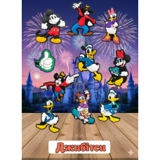 Джибітси Міккі Маус Mickey Mouse Дісней Jibbitz 10 шт аксесуари крокс прикраса