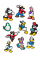 Джибітси Міккі Маус Mickey Mouse Дісней Jibbitz 10 шт аксесуари крокс прикраса