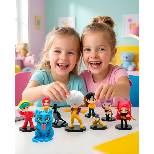 Фігурки мисливців на демонів K-pop Кейпоп мисливці Demon Hunters дитячі іграшки 10 шт 5-9 см