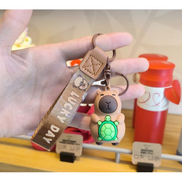Брелок Капибара capybara на ключи, на сумку фигурка игрушка антистресс подвеска 5,5 см