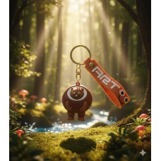 Брелок Бурбалоні Лулілолі Burbaloni Luliloli Капібара в кокосі Італійські брейнрот меми фігурка іграшка для ключів, рюкзака, сумки 6 см