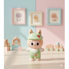 Іграшка антистрес сквіш Лабубу Labubu іграшка зелена 12 см