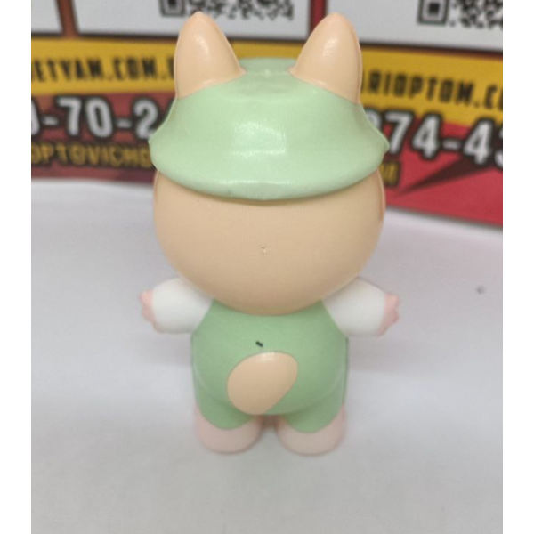 Іграшка антистрес сквіш Лабубу Labubu іграшка зелена 12 см