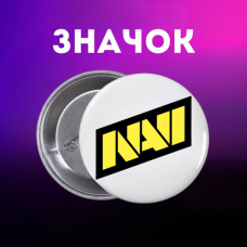 Значок Наві NAVI Natus Vincere Counter-Strike на шпильці на рюкзак 44 мм 1 шт