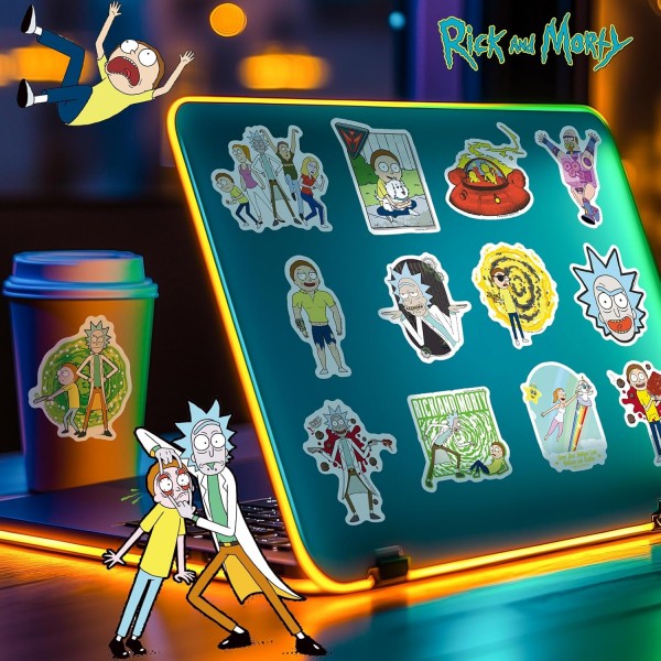Стікери Рік та Морті Rick and Morty стікерпак наклейки набір наклейок 49 шт
