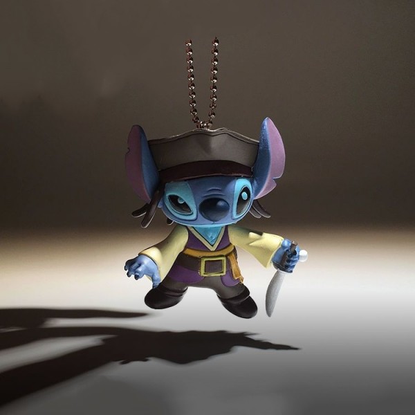 Брелок Ліло та Стіч Пірати Карибського моря Джек Горобець Stitch підвіска на рюкзак на ключі 6 см
