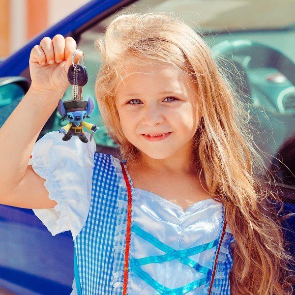 Брелок Ліло та Стіч Пірати Карибського моря Джек Горобець Stitch підвіска на рюкзак на ключі 6 см