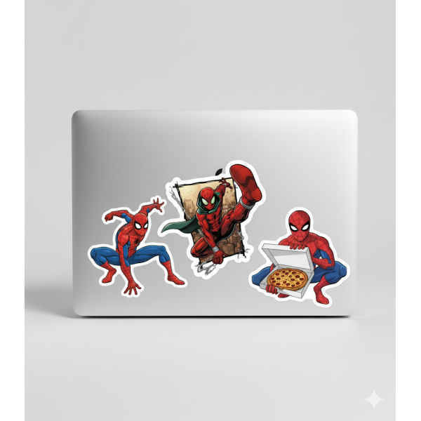 Стікери Людина Павук Спайдермен Spiderman Marvel Marvel 3D стікерпак наклейки набір наклейок 20 шт