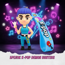 Брелок Кейпоп охотницы на демонов K-Pop Demon Hunters Huntr/x детский на рюкзак, ключи игрушка 8 см