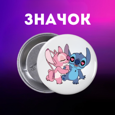 Значок Ліло і стіч Lilo &amp; Stitch на шпильці на рюкзак 44 мм 1 шт