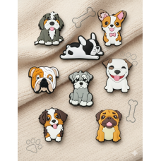 Джибітси собаки домашні тварини Dog Jibbitz 8 шт аксесуари крокс прикраса