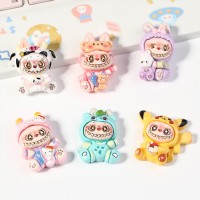 Стікери Лабубу Labubu 3D для дітей 6 шт упаковка