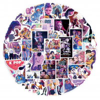 Стикеры KPop охотники на демонов Кейпоп K-pop Demon Hunter стикерпак наклейки набор наклейок 56 шт