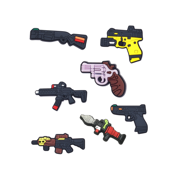 Джибітси зброя армія пістолет 7 шт аксесуари крокс прикраса