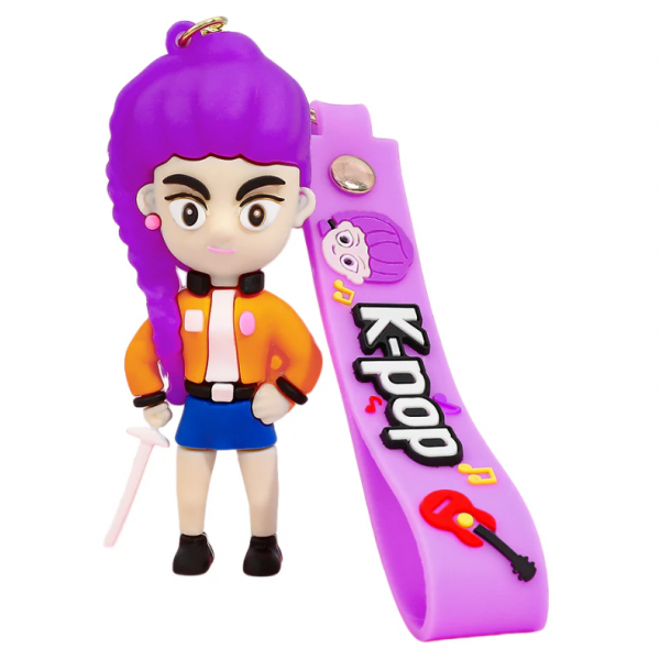 Брелок Кейпоп охотницы на демонов Rumi Руми K-Pop Demon Hunters Huntr/x детский на рюкзак, ключи игрушка 8 см