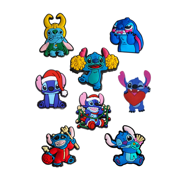 Джибітси Стіч 3D Ліло і стіч Lilo &amp; Stitch 8 шт аксесуари для взуття крокс прикраса