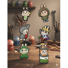 Джибітси Лабубу Labubu The Monsters монстр Jibbitz 6 шт аксесуари крокс прикраса