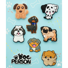 Джибітси собаки домашні тварини Dog Jibbitz 8 шт аксесуари крокс прикраса