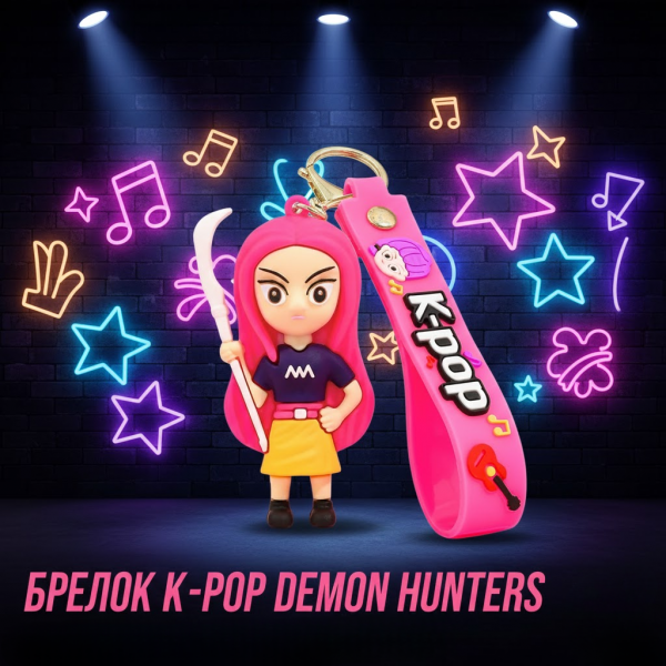 Брелок Кейпоп мисливці на демонів Міра K-Pop Demon Hunters Mira Huntr/x дитячий на рюкзак, ключі іграшка 8 см