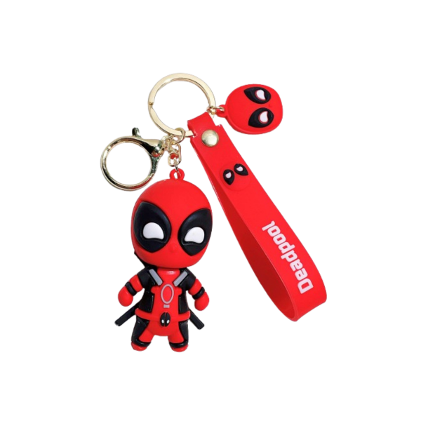 Дедпул брелок Deadpool чорний Марвел супергерой 7 см