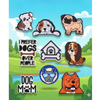 Джибітси собаки домашні тварини Dog Jibbitz 9 шт аксесуари крокс прикраса