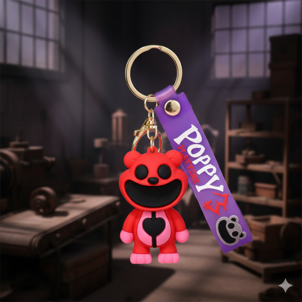 Брелок Усміхнені звірі Smiling critters Смайлики ведмедик Боббі фігурка іграшка для ключів, рюкзака, сумки 6 см