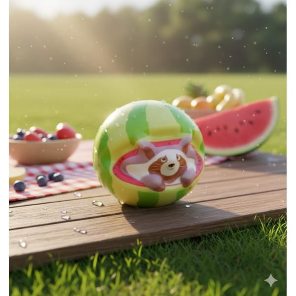 Іграшка антистрес сквіш Єнот Кавун Італійські Тварини Italian Brainrot Італійський брейнрот іграшка для дітей 10 см