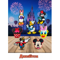 Джибитсы Микки Маус Mickey Mouse Дисней Jibbitz 7 шт аксессуары крокс украшение