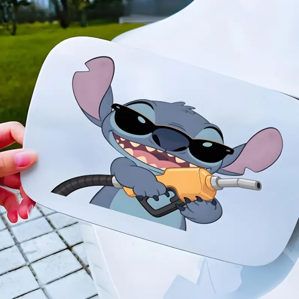 Автомобільна наклейка 3D Ліло та Стіч Lilo and Stitch 10X10см