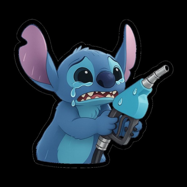 Автомобільна наклейка 3D Ліло та Стіч Lilo and Stitch 10X10см