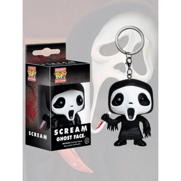 Брелок Pop Поп Scream Ghost Face Крик Примарне Обличчя фігурка 4 см