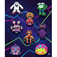 Джибітси Співаючі монстри My Singing Monsters Jibbitz 8 шт аксесуари крокс прикраса