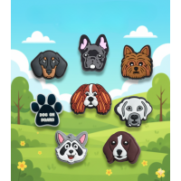 Джибітси собаки домашні тварини Dog Jibbitz 8 шт аксесуари крокс прикраса