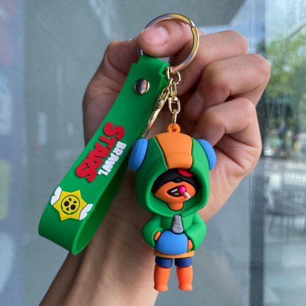 Брелок Бравл Старс Brawl Stars Leon Леон фігурка іграшка для ключів, рюкзака, сумки 7 см