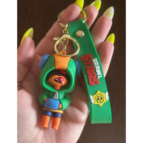 Брелок Бравл Старс Brawl Stars Leon Леон фігурка іграшка для ключів, рюкзака, сумки 7 см