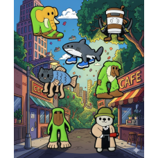 Джибітси італійський брейнрот балерина капучино бомбардиро крокодило шимпанзини кокосині тралалело тралала бомбі гусіні Jibbitz 7 шт аксесуари крокс прикраса