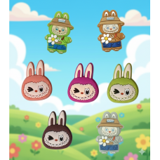 Джибітси Лабубу Labubu The Monsters монстр Jibbitz 7 шт аксесуари крокс прикраса