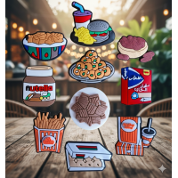 Джибитсы еда фаст-фуд макдональдс сладости food Jibbitz 10 шт аксессуары крокс украшение
