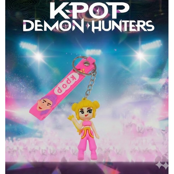 Брелок Кейпоп охотницы на демонов K-Pop Demon Hunters Huntr/x детский на рюкзак, ключи игрушка 7 см