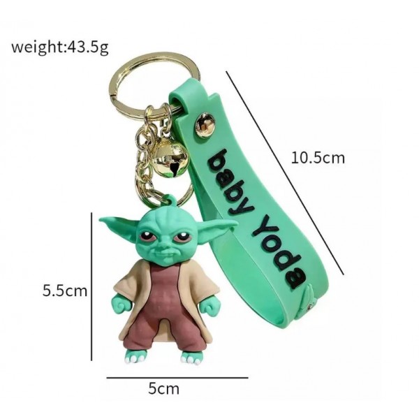 Брелок Зоряні війни Baby Yoda Star Wars Йода мандалорець на рюкзак, ключі 5 см