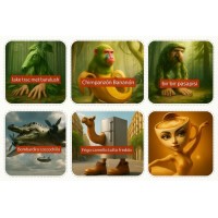 Стикеры мем итальянский брейнрот балерина капучино бомбардиро крокодило шимпанзини кокосини тралалело тралала бомбини гусини стикерпак наклейки набор наклейок 48 шт