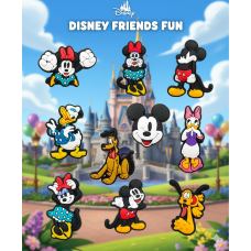 Джибітси Міккі Маус Mickey Mouse Дісней Jibbitz 10 шт аксесуари крокс прикраса