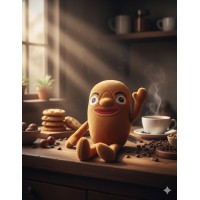 М'яка іграшка-брелок Тун Тун Сахур Tung Tung Sahur Italian Brainrot Італійський брейнрот для дітей 19 см