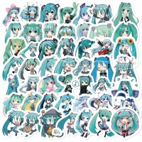Стикеры Хатсуне Мику Хацунэ Hatsune Miku стикерпак наклейки набор наклейок 64 шт