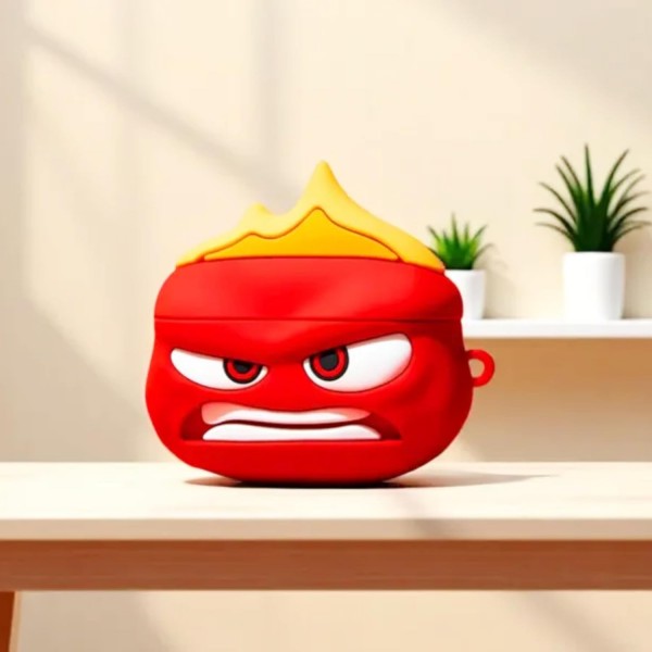 Чохол для навушників Думками навиворіт Inside Out Головоломка Гнів футляр для навушників захисний силікон