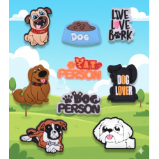 Джибітси собаки домашні тварини Dog Jibbitz 9 шт аксесуари крокс прикраса