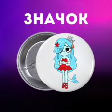 Значок У Світі Денді Roblox Dandy's World на шпильці на рюкзак 44 мм 1 шт