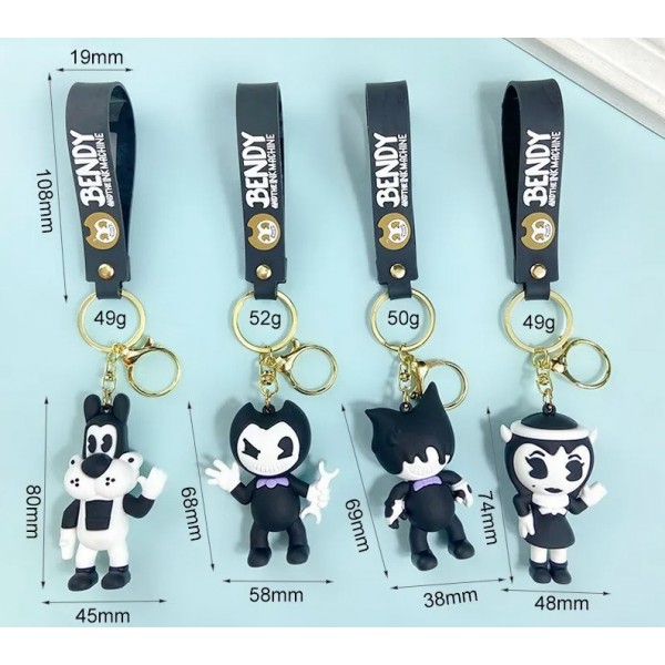 Брелок Бенди і Чорнильна Машина Ангел Аліса фігурка Alice Angel Bendy And The Ink Machine дитячий брелок на рюкзак, ключі 7 см